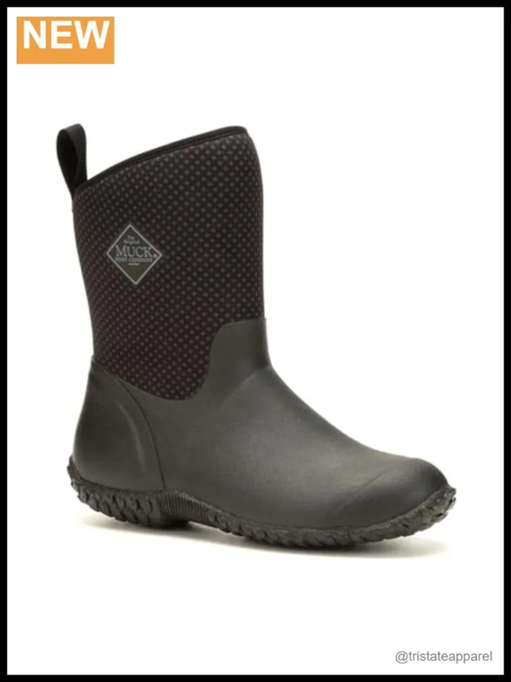 Women's Mid-Calf Pull-On Ankle Boots, Water Resistant Rubber Cupsole, Round